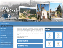 Tablet Screenshot of kunicky.cz